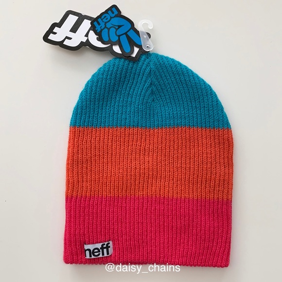 Pink color Neff Reversible Beanie Brand New With Tags